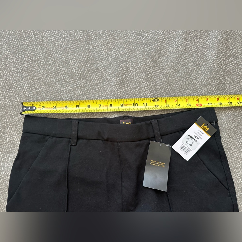 Lee Ultra Lux Comfort Straight Leg Pants – Women’s Size 16 Medium – Black – NWT - Picture 11 of 12